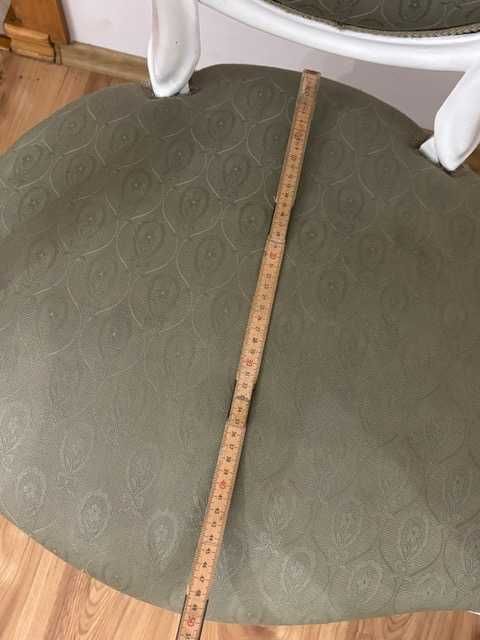 krzesło/fotel biało-zielony