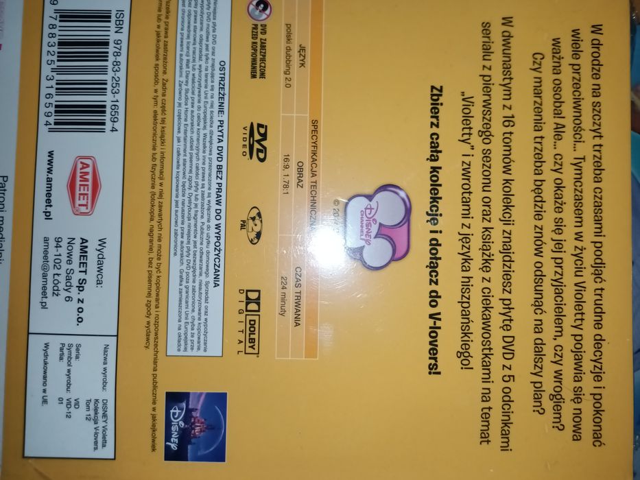 Violetta tom 12 odcinki 56-60 Nowa w folii