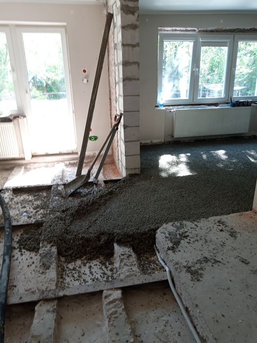 Styrobeton granulat posadzki wylewki