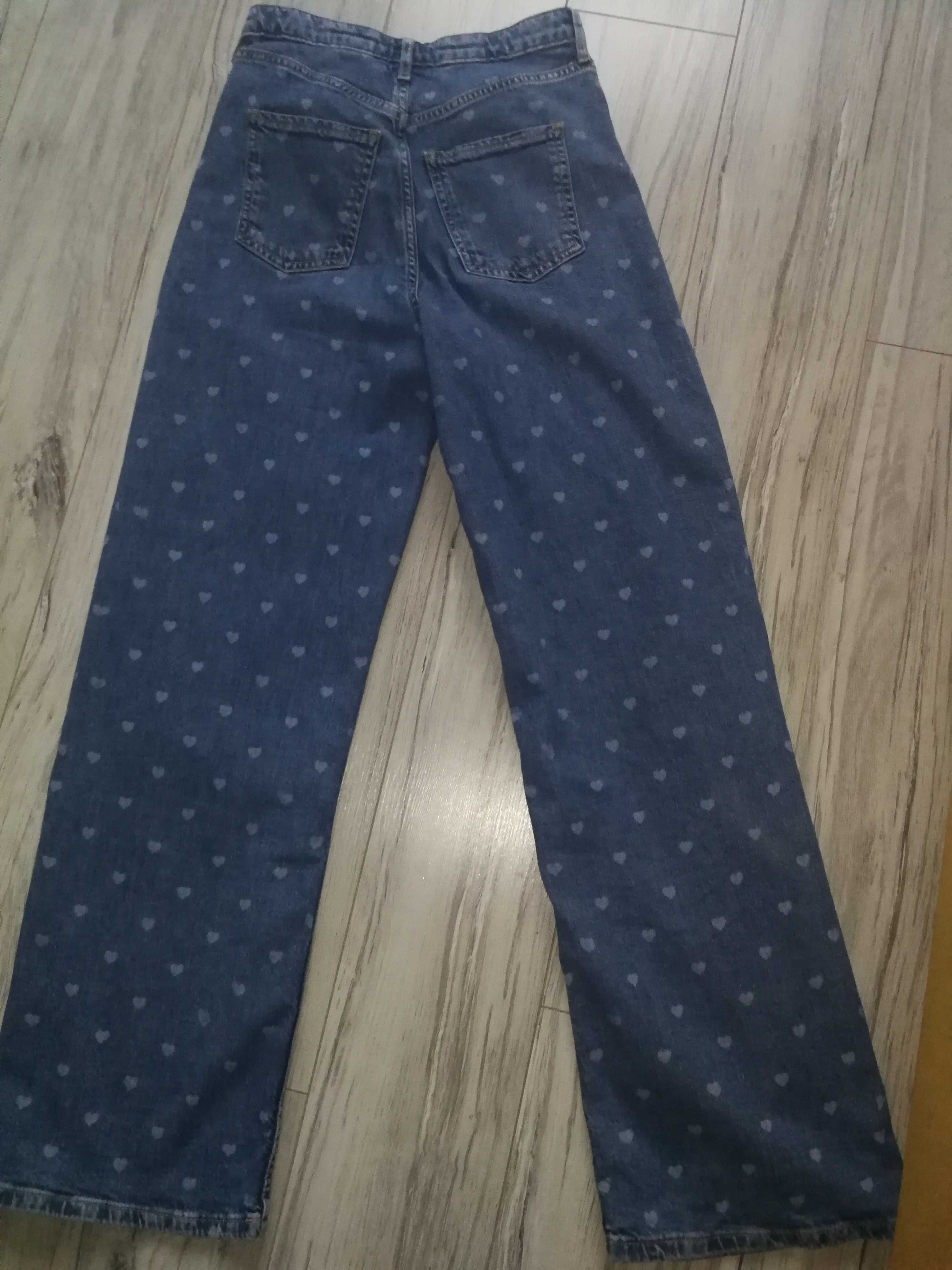 Spodnie damskie H&m jeans 164