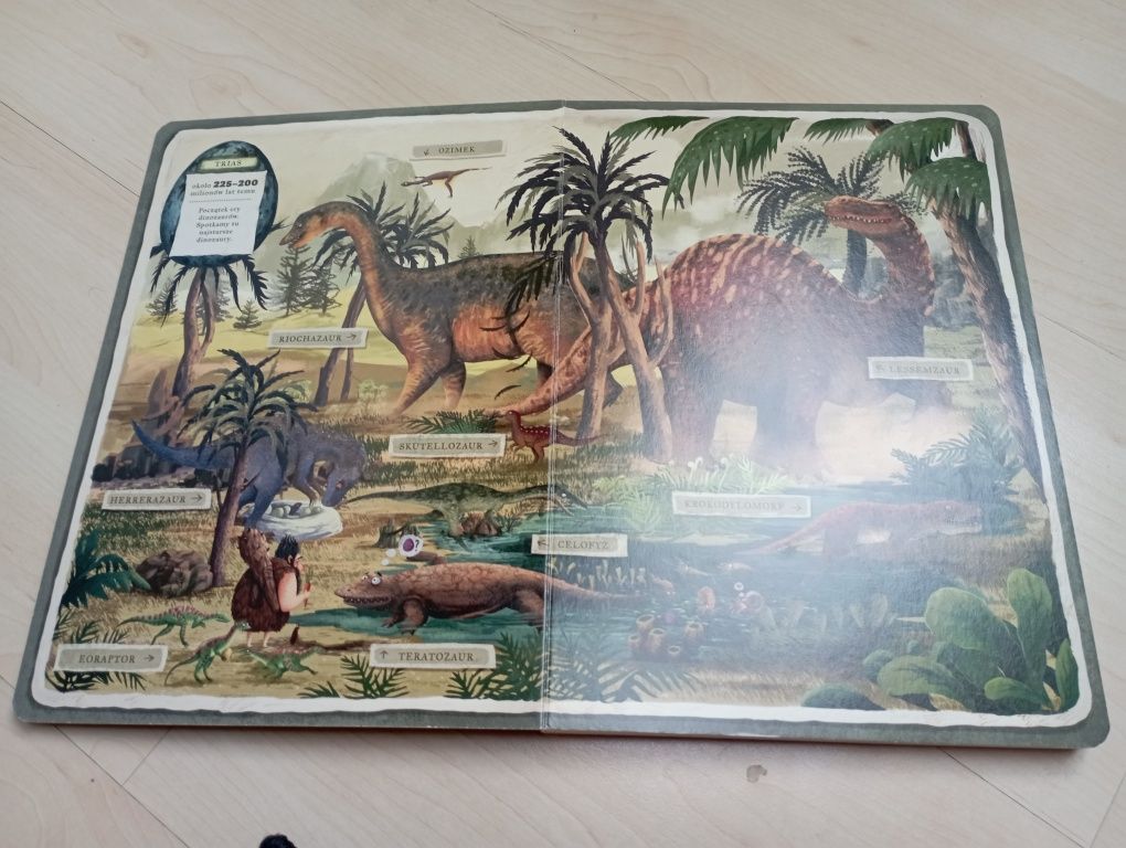 Książka dla dzieci o dinozaurach