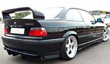 Spoiler GT CLASS 2  z Riserami do BMW E36 fatlip dyfuzor wloty GTR