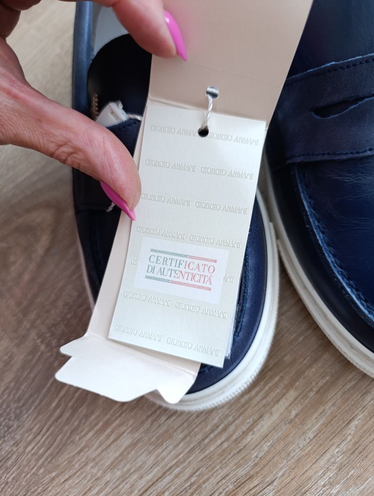 Mokasyny Armani Junior 36 skórzane