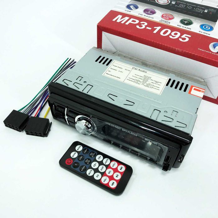 Автомагнітола MP3 1095/7336 BT ISO зі знімною панеллю 1DIN  4х50Вт