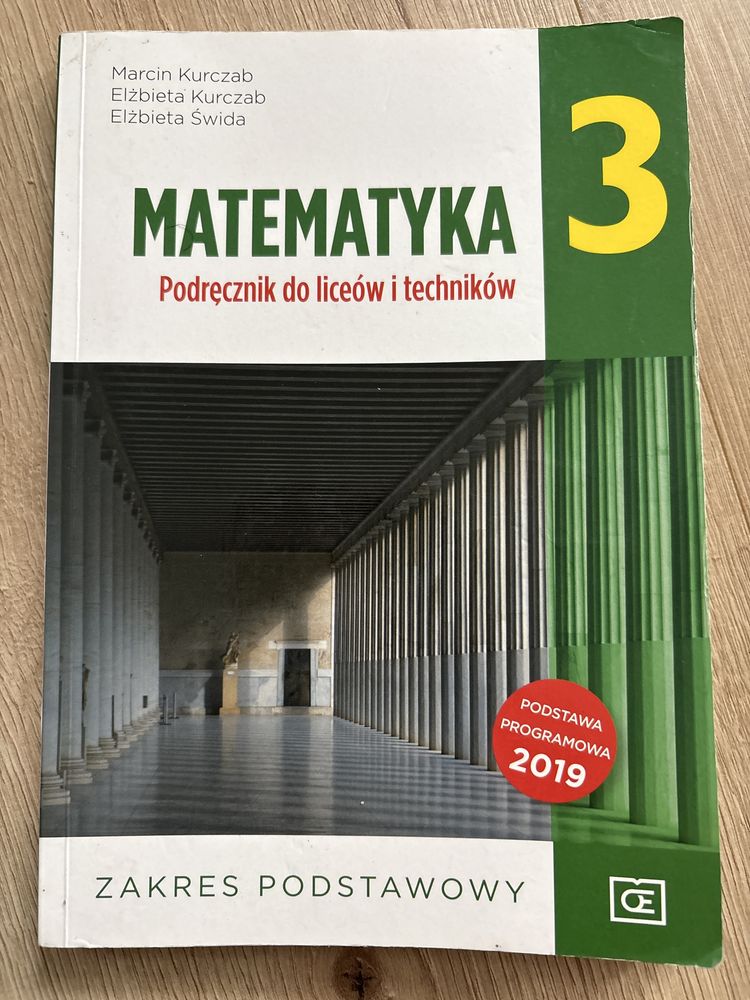 Matematyka 3, podrecznik , zakres podstawowy