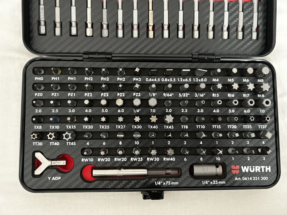 Wurth zestaw bitów 105 el. Nowe !!!