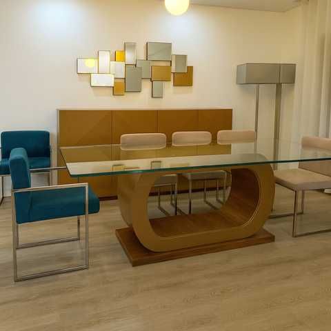 Conjunto Moveis Sala de Jantar e Sala de Estar