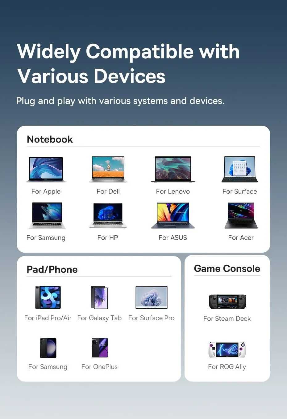 Baseus Hub 7 в 1 4K 60Hz BS-OH146 MacBook адаптер хаб hdmi android
