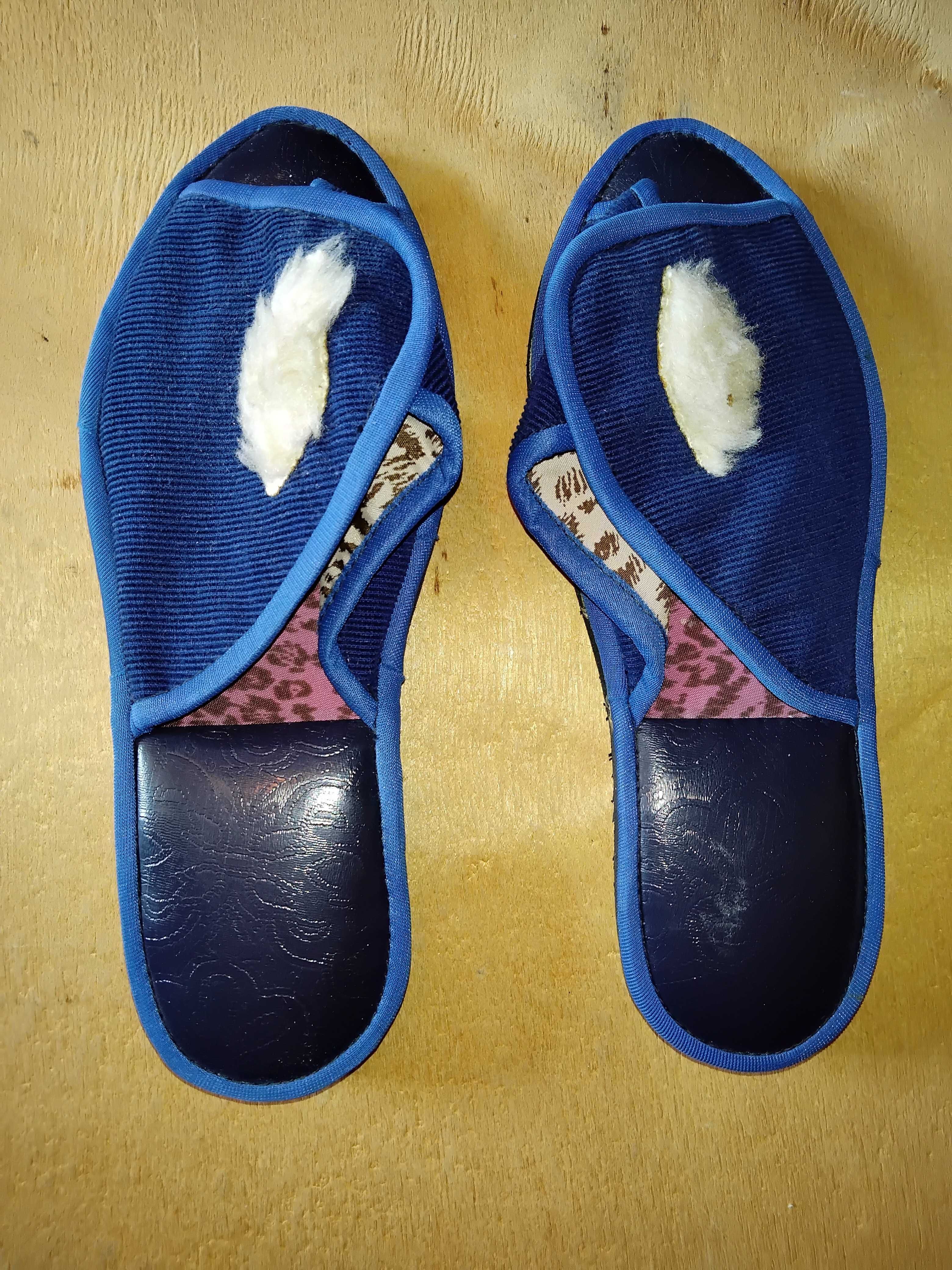 Новые домашние тапки для девочки , открытый носок , размеры 36-37 .