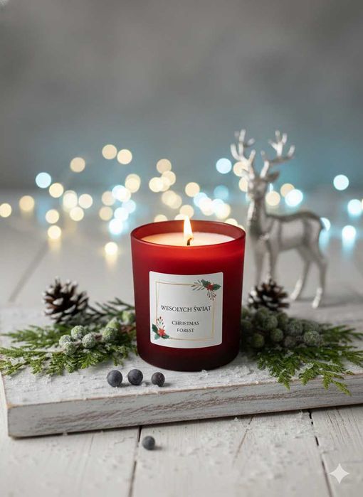 Świąteczne świece sojowe w szkle 150g - Home Candles