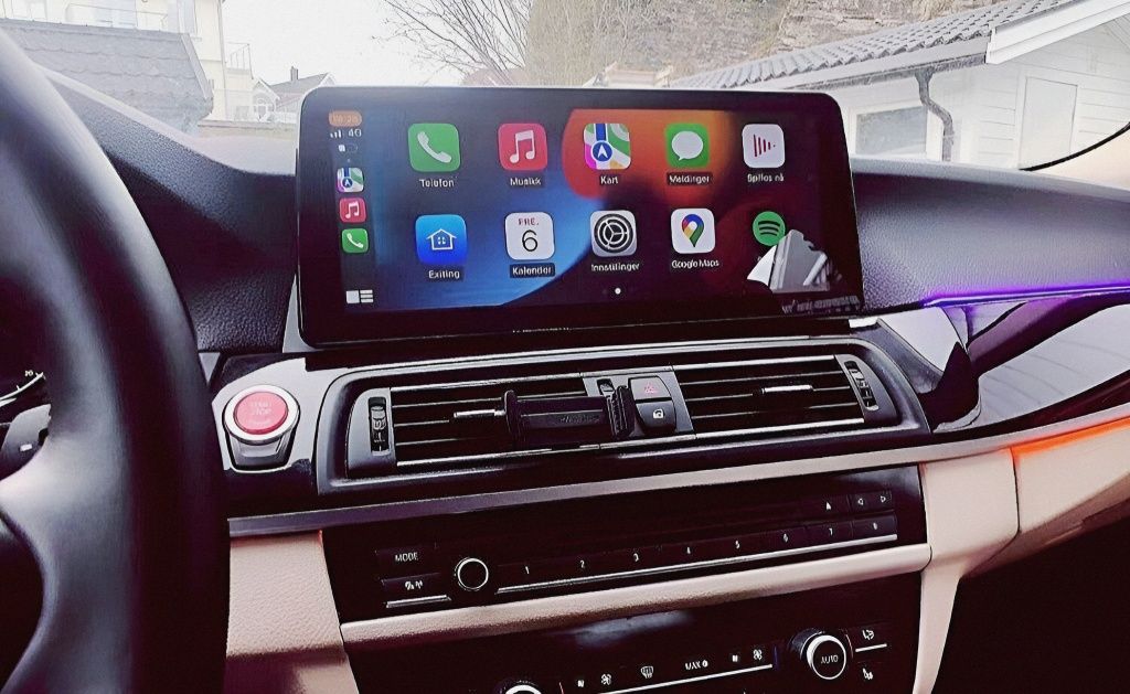 Магнитола Android BMW 5, F10, F11, Carplay, Bluetooth, GPS, 4G-LTE