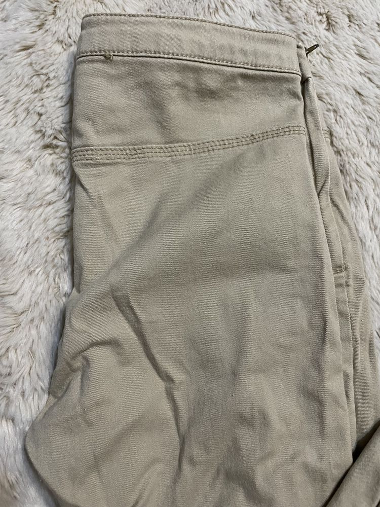 Jegginsy beżowe H&M rozmiar S