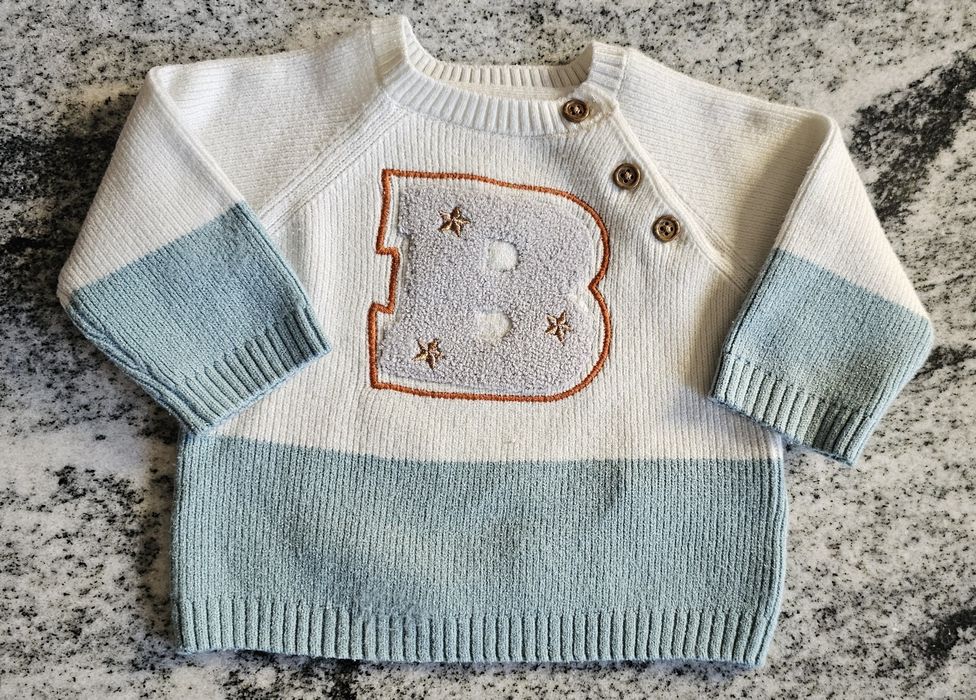 Piękny sweterek marks&Spencer 0-3 MC.