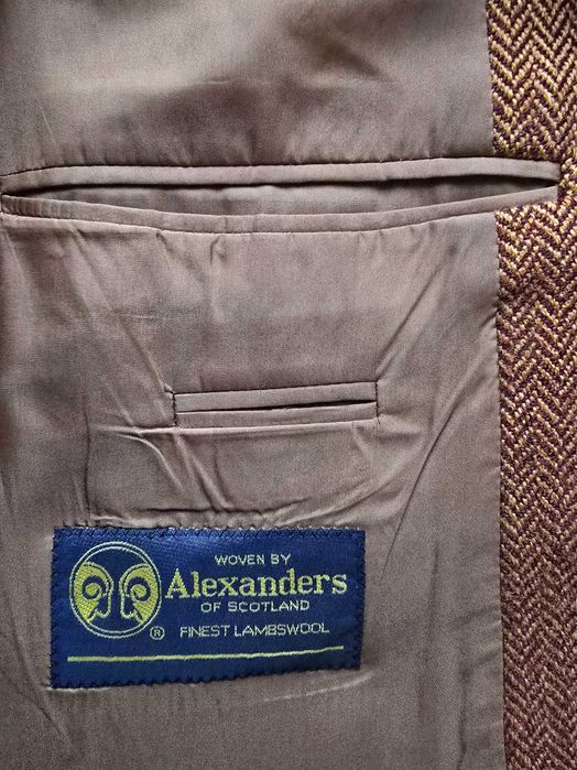 Hugo Boss твидовый утепленный шерстяной пиджак