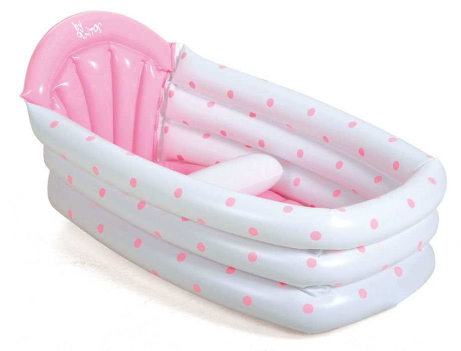 Banheira Bébé de viagem insuflável Rosa Nova