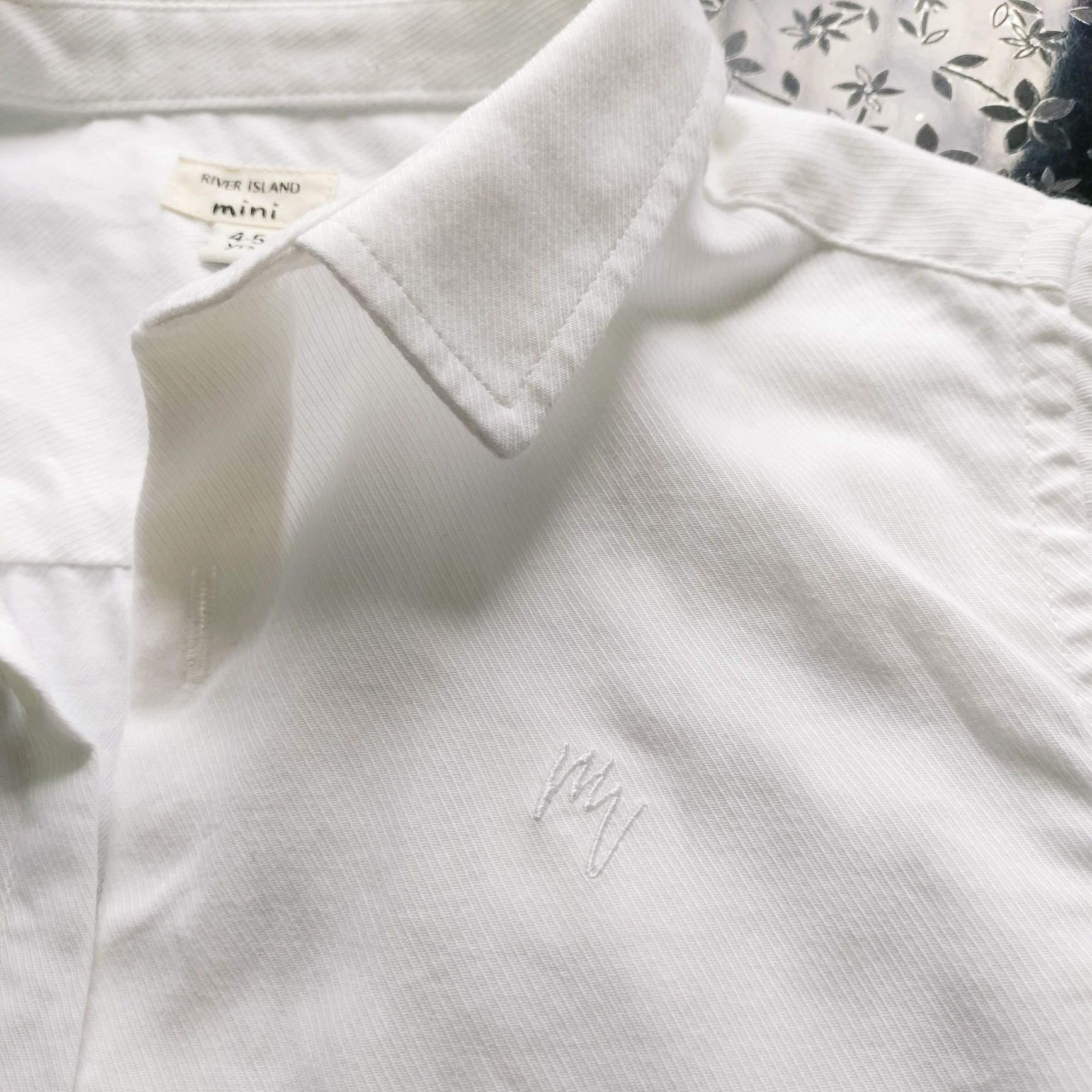 Zestaw komplet koszula biała River island mini 104-110 elegancka