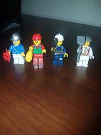 4 ludziki Lego klocki Fachowcy Na budowie Inżynier Praca Hydraulik