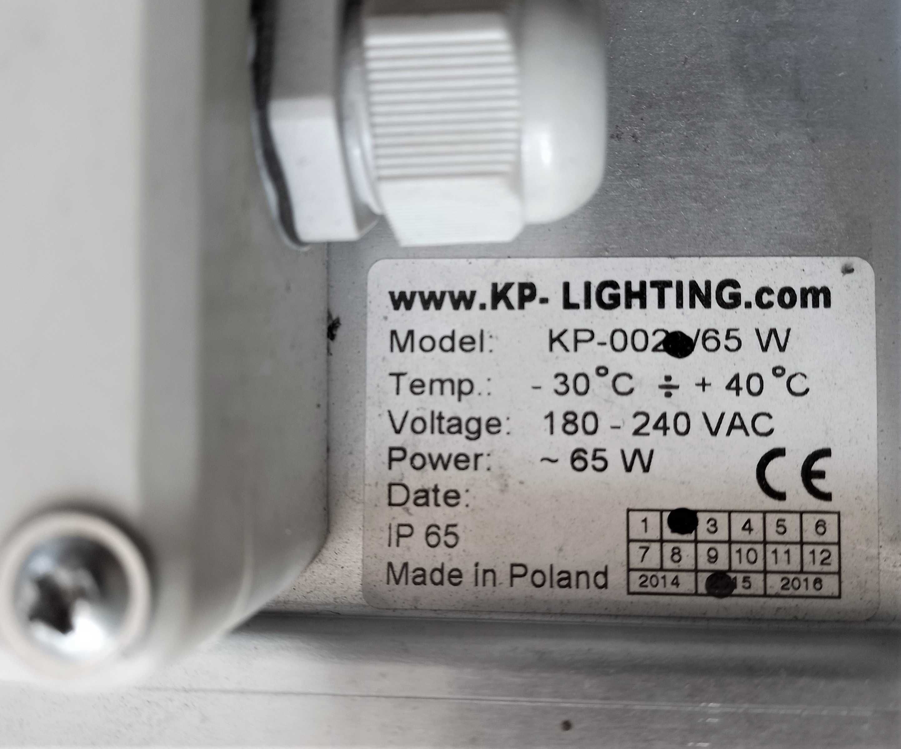 Oprawa uliczna LED 65W   8 125 lm zewnętrzna