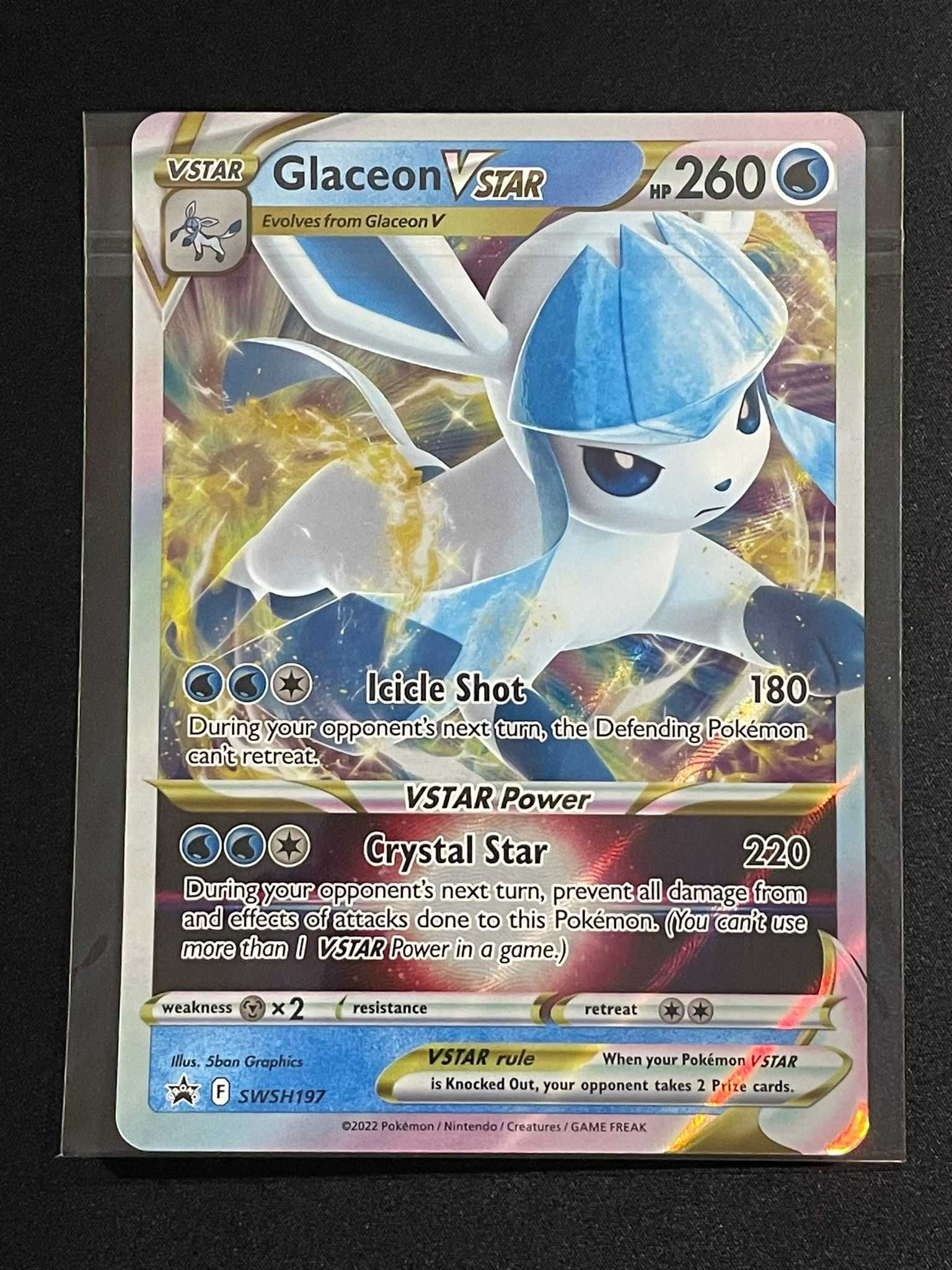 Carta Pokémon Glaceon VSTAR [Jumbo] SWSH197