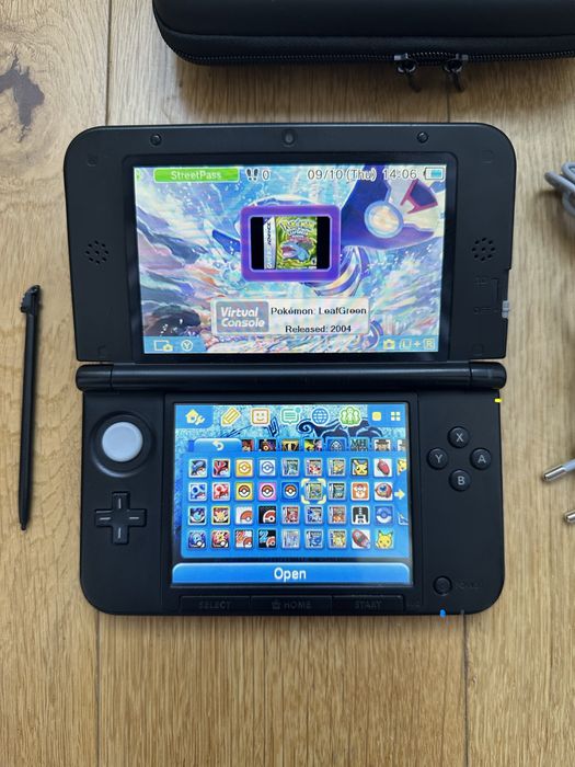 3DS XL Azul (128Gb, 200+ jogos, Pokemon/ Mario/ Zelda/ Inazuma/ etc)