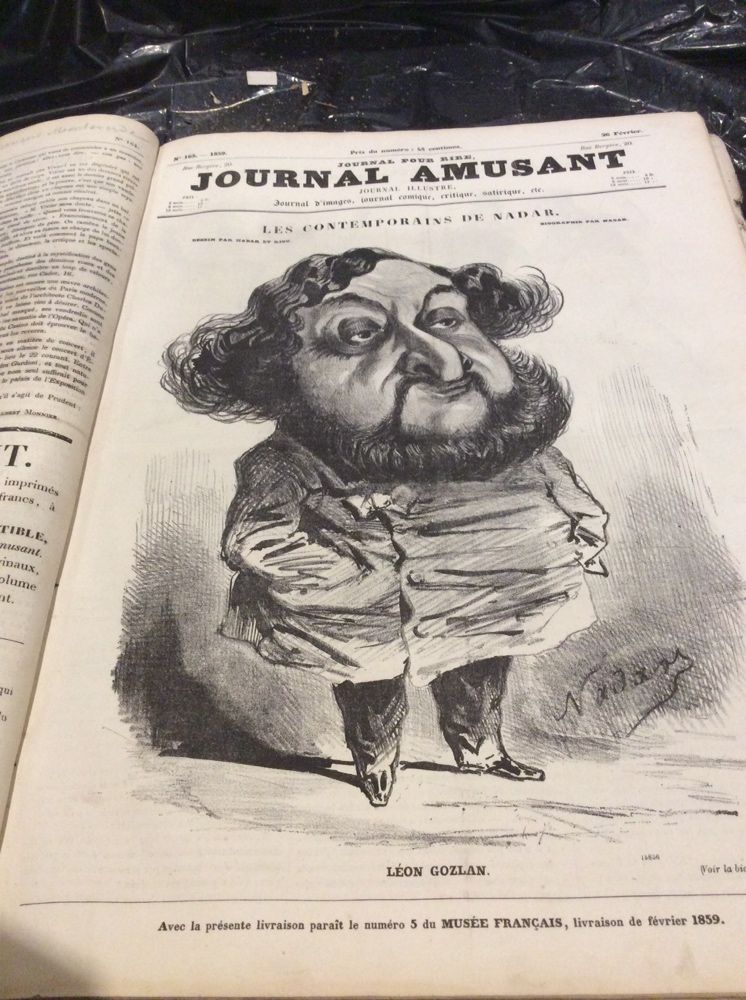 Journal Amusant de 1859 - Frances ( livro jornal antigo )