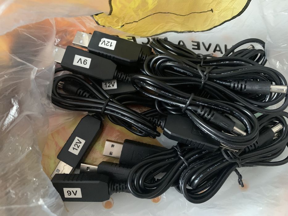 Продам Кабель перетворювач до роутера з 5V на 12V або 9V