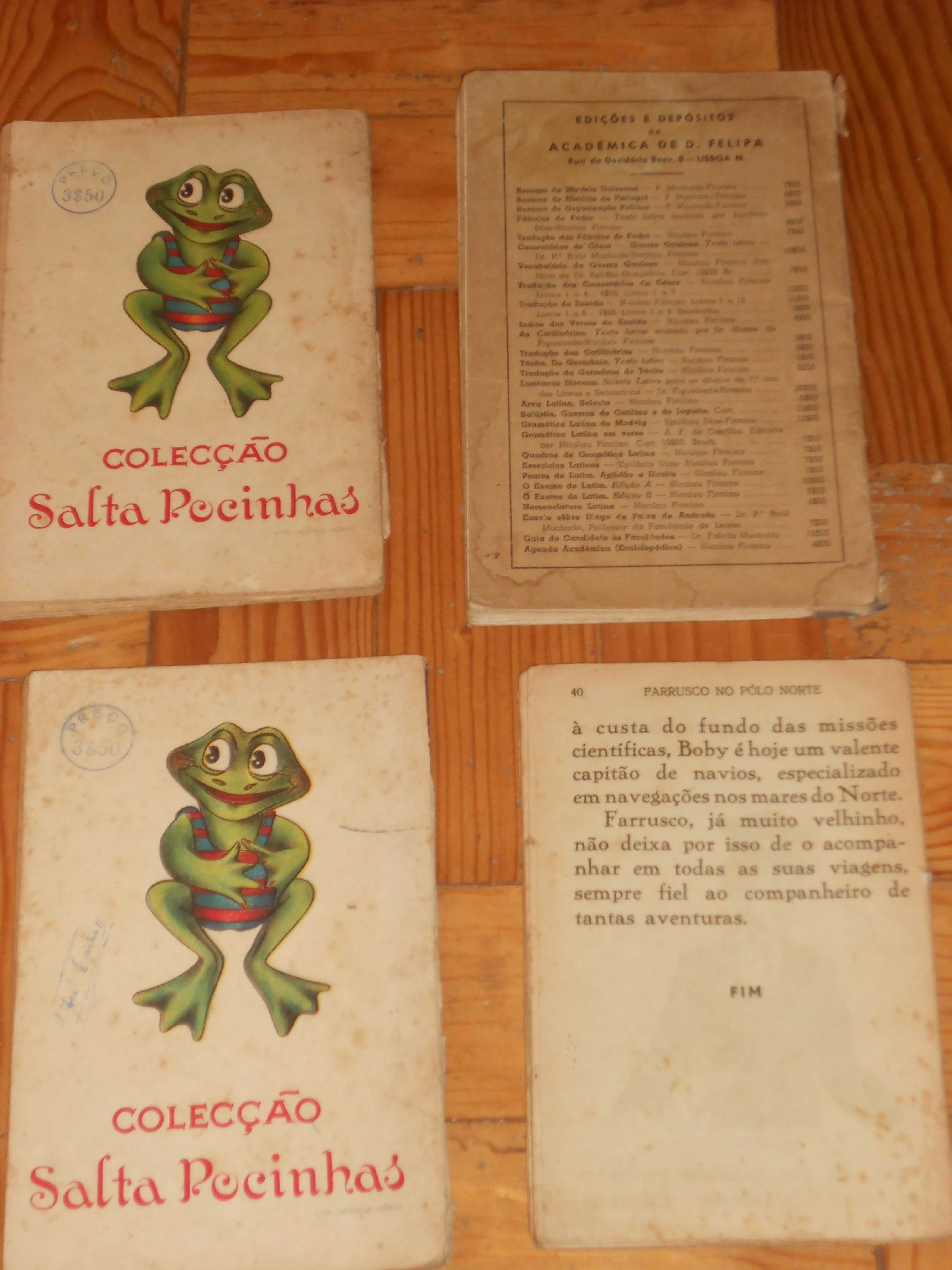 Livros Colecção Salta Pocinhas - Coelhinho Branco e Fabulas de Fedro