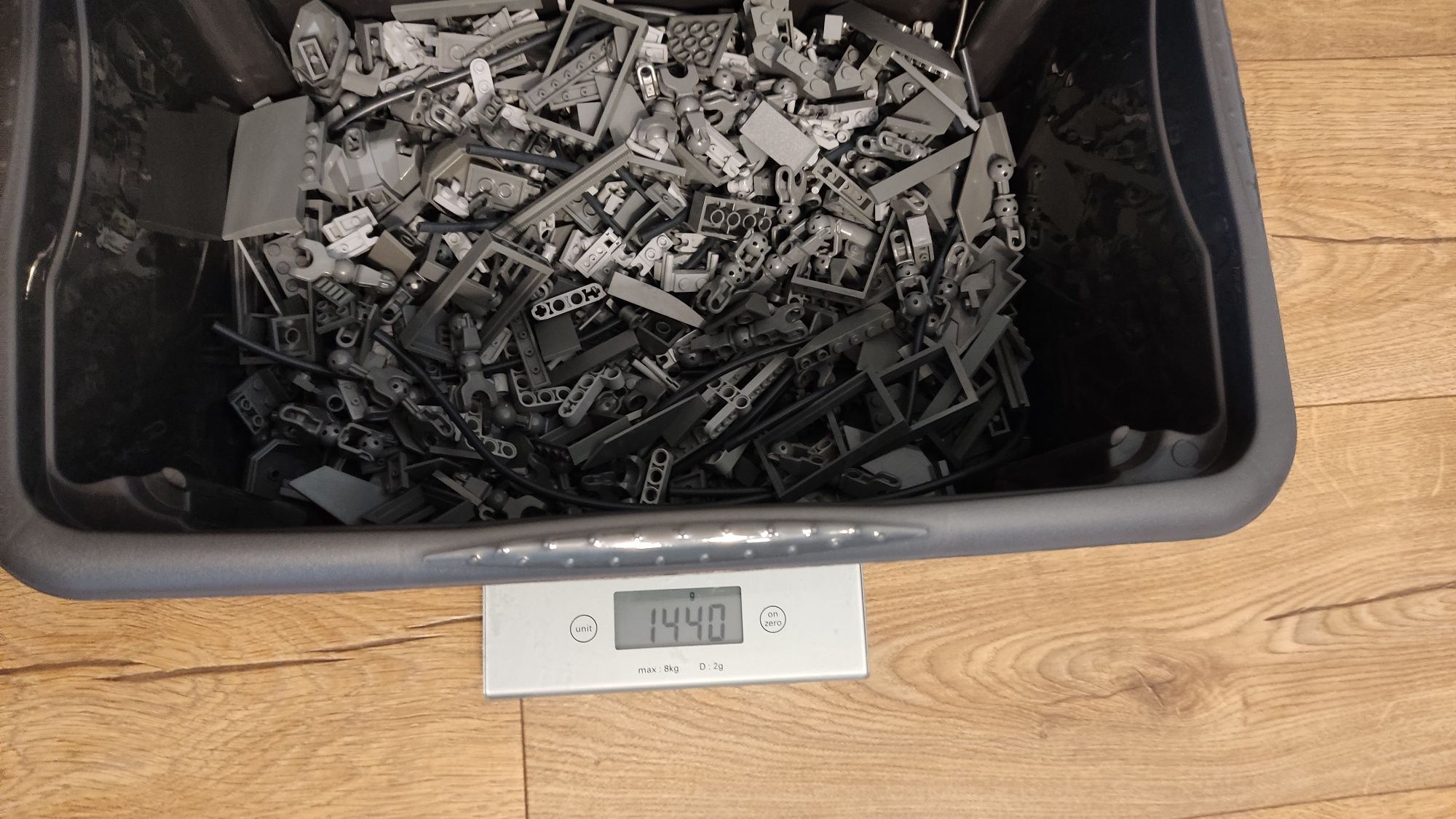 Szare klocki LEGO 1.44kg