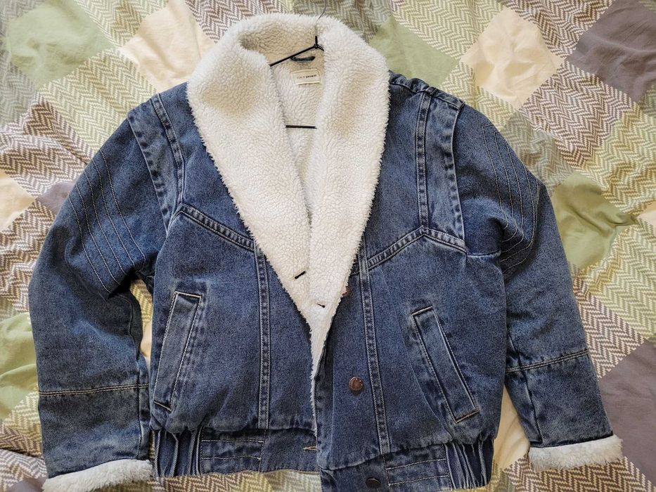 Kurtka jeansowa z polarkiem