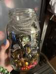 Litrowy słoik z biżuterią jewellery jar