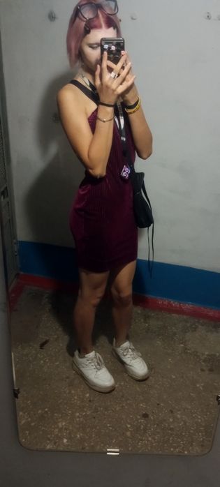 Платье бордовое Шеин размер XS Цена до конца недели