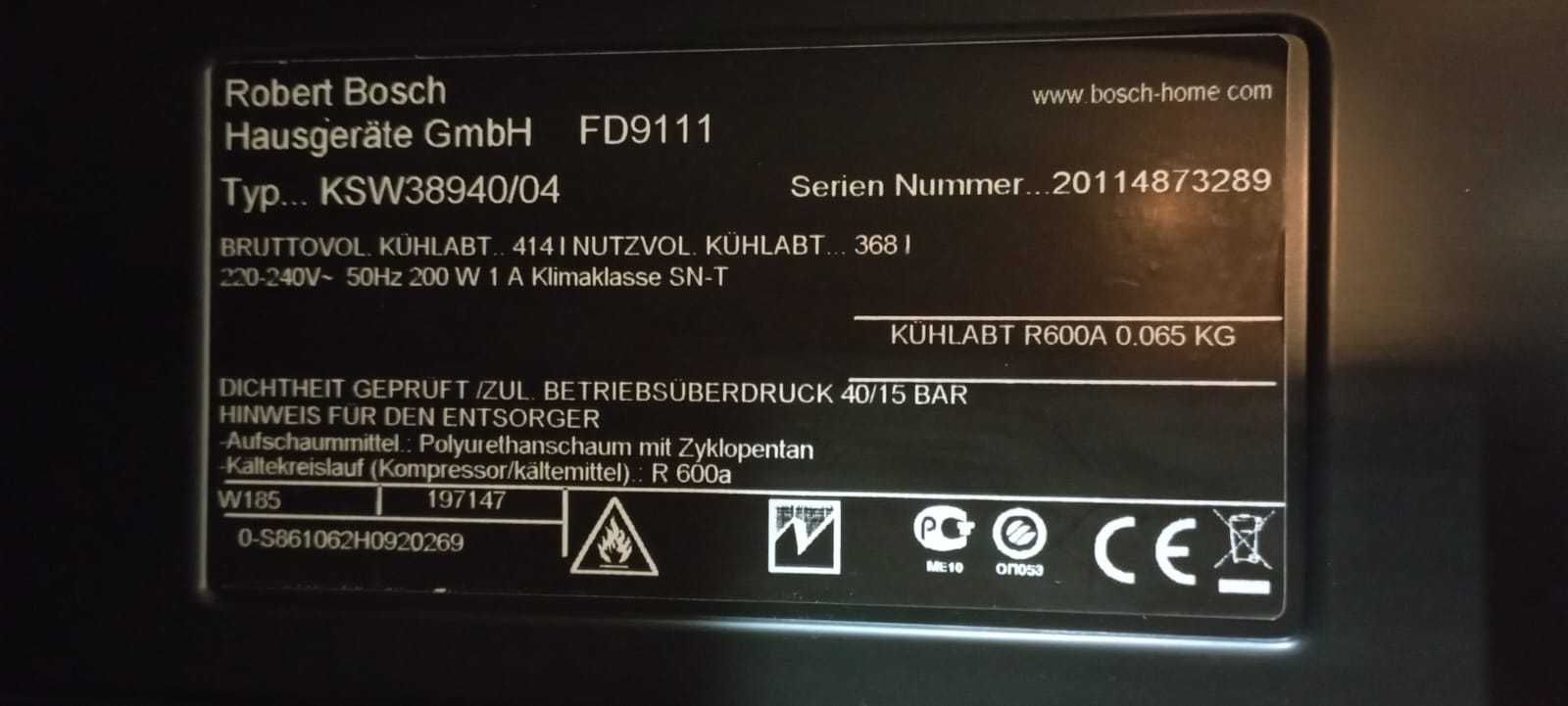 Chłodziarka lodówka do wina BOSCH KSW38940 - jak NOWA