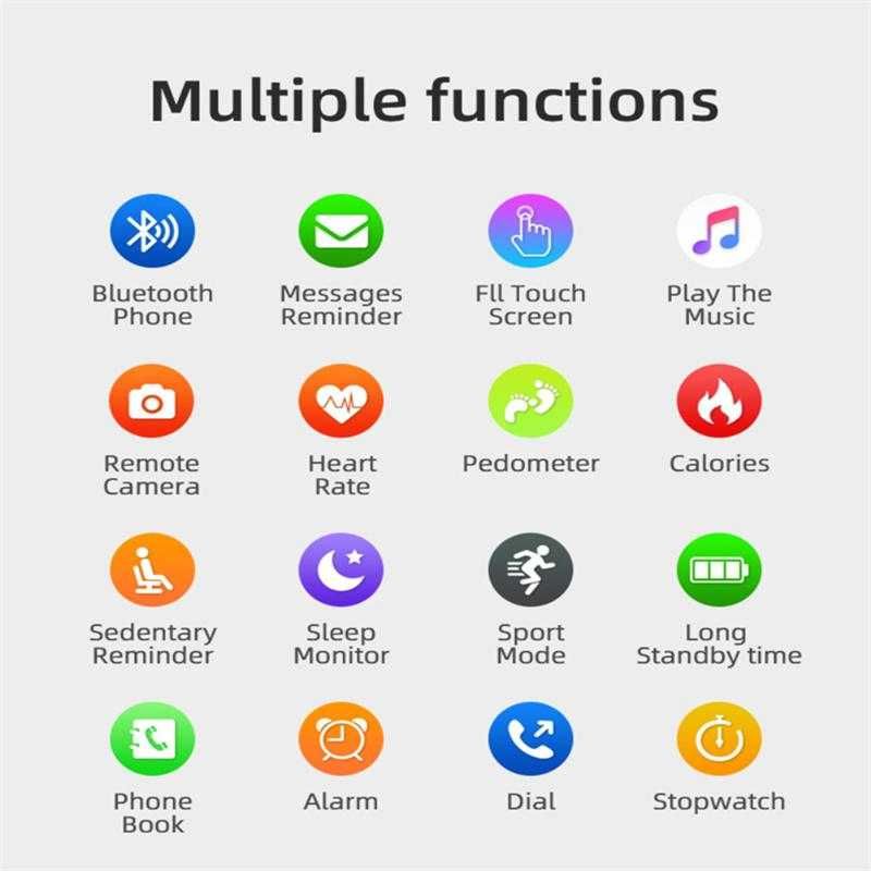 SmartWatch  telefon Bluetooth tętno ciśnienie kroki kalorie menu PL.
