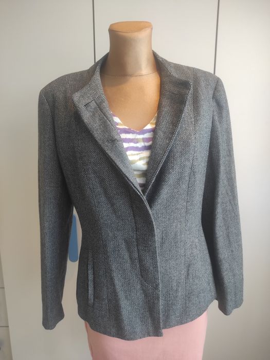 Tweedowy żakiet vintage