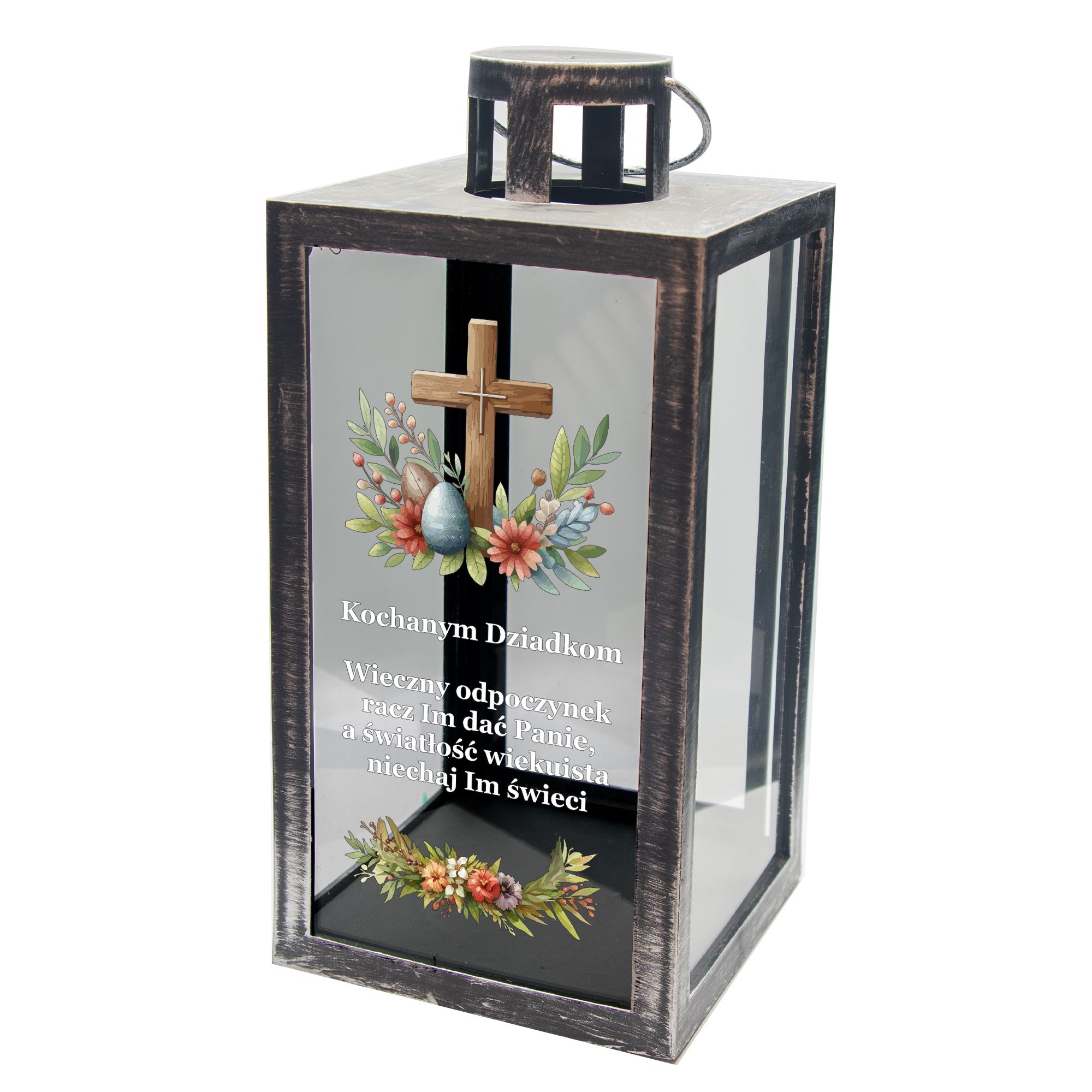 Znicz na wielkanoc XL 21 cm wielkanocny dla Babci Dziadka Dziadków