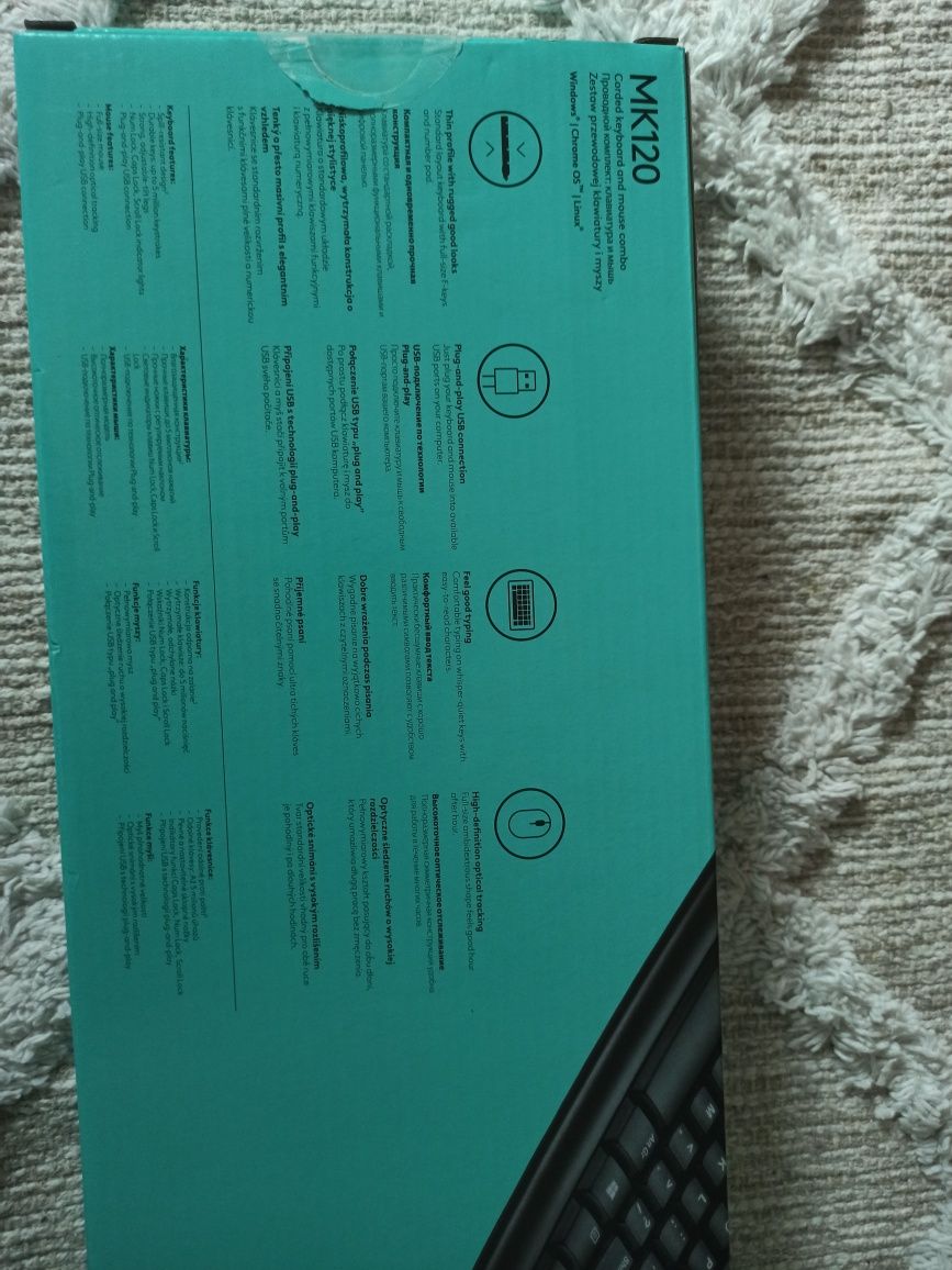 Nowa klawiatura z myszką Logitech MK120