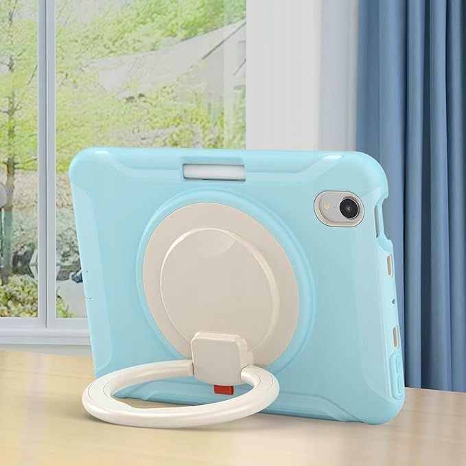 Etui Obudowa Case na Tablet iPad Mini 6/8.3 z Podpórką Pancerny Niebie