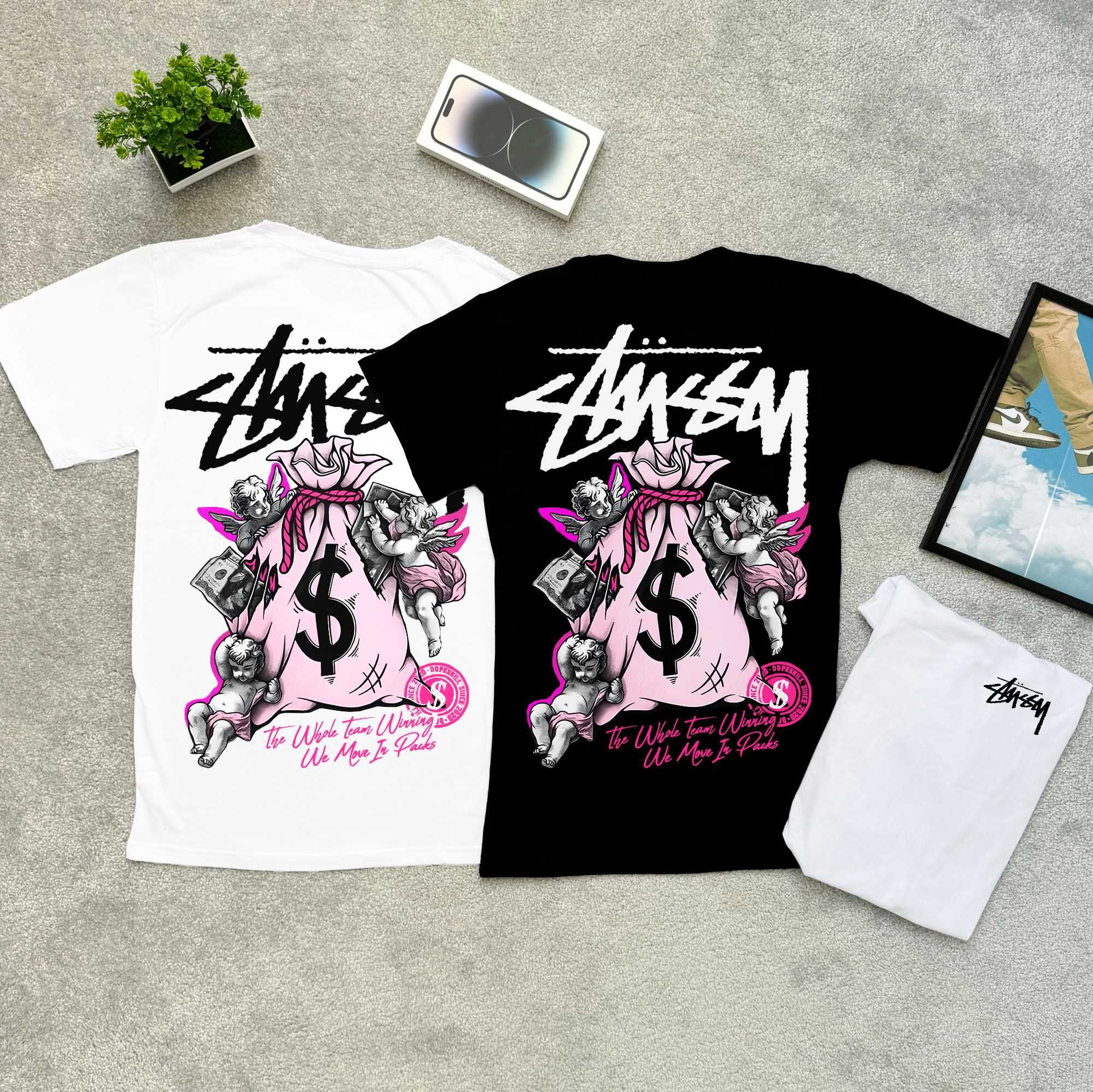 Футболка Stussy — Fuzzy Ice — Стусси BIG Logo — S M L XL