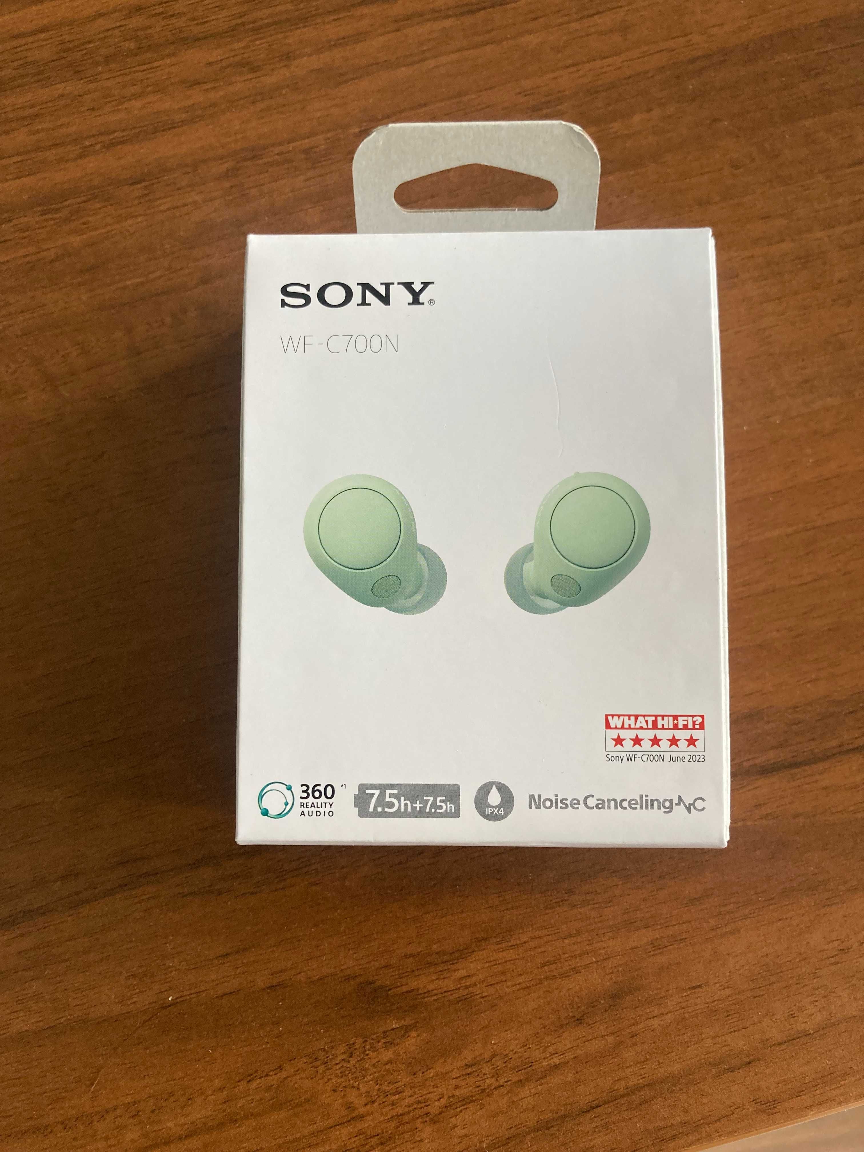 Słuchawki bezprzewodowe SONY z funkcją tłumienia szumów miętowe