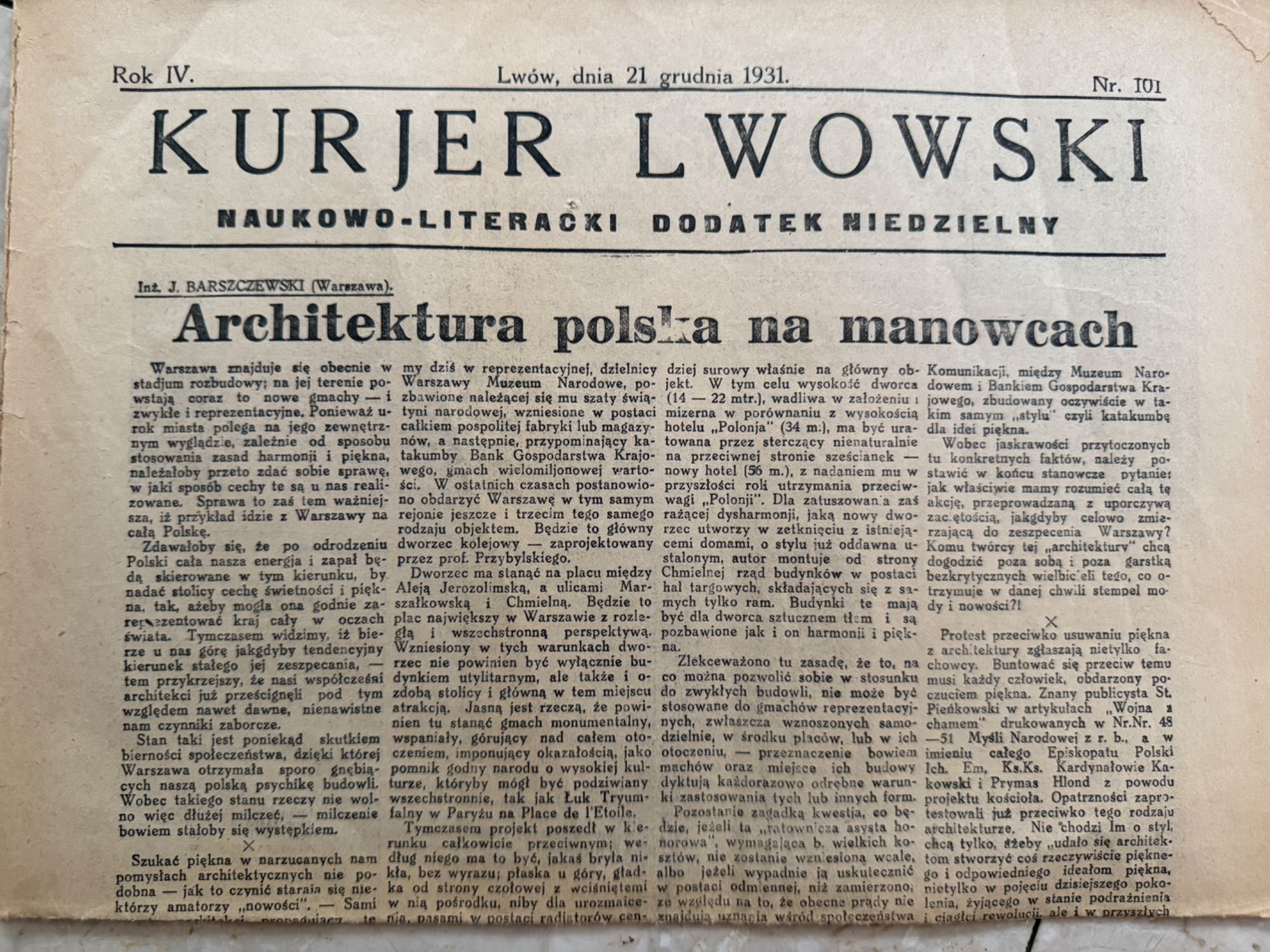 Stare gazety lata 30-te