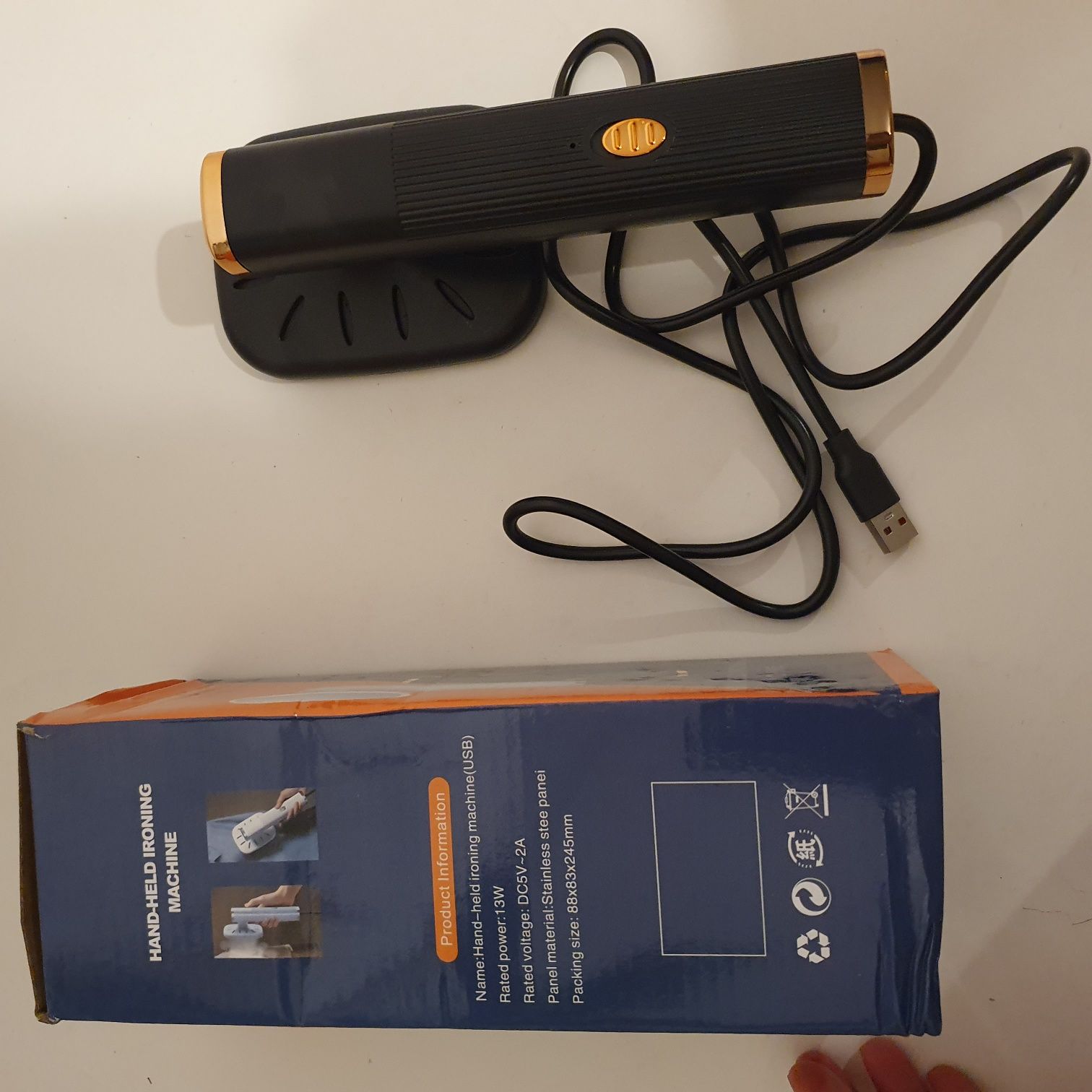 Żelazko ręczne podróżne USB