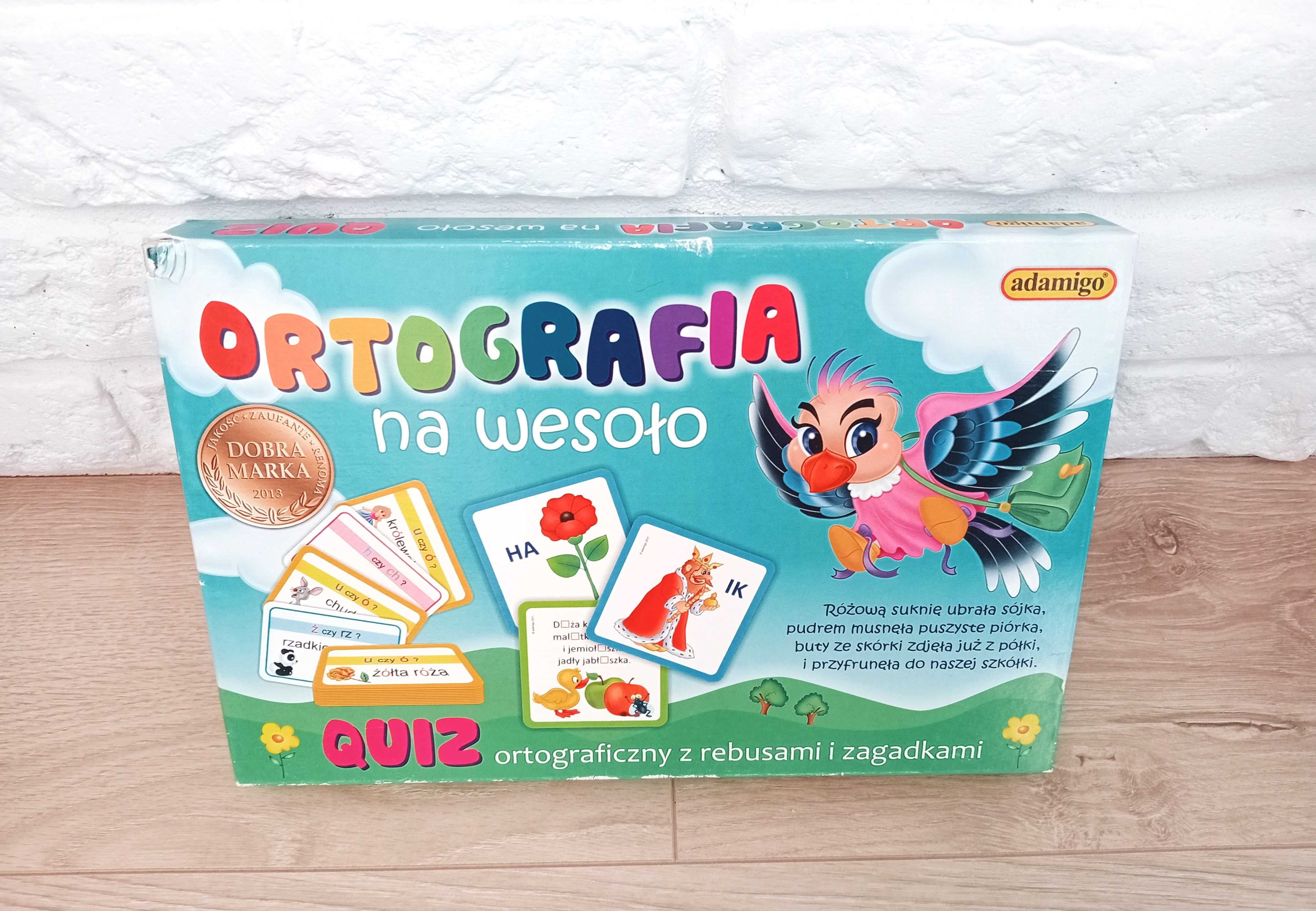Gra, Quiz, rebusy dla dzieci ortografia na wesoło 5-10 lat