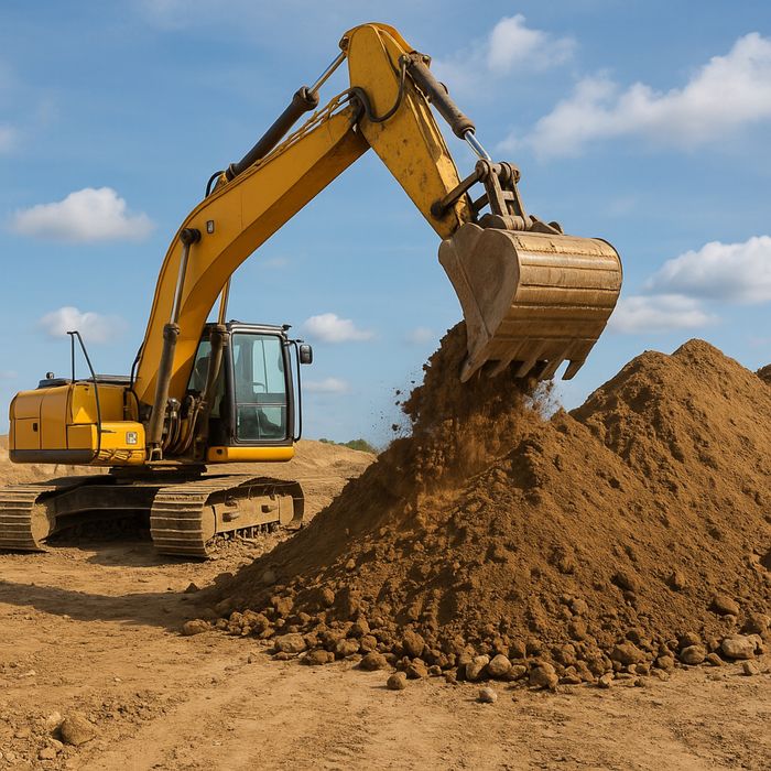 Disponibilizo serviço de receção e deposição de terras, cascalho