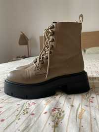 Botas Militar Bege/Castanho