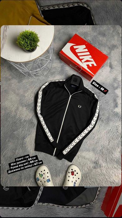 Чоловіча Олімпійка на лампасах Fred Perry