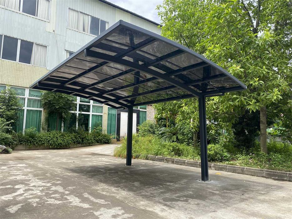Wiata samochodowa garażowa 3x5,5 m Carport aluminium na jeden samochód