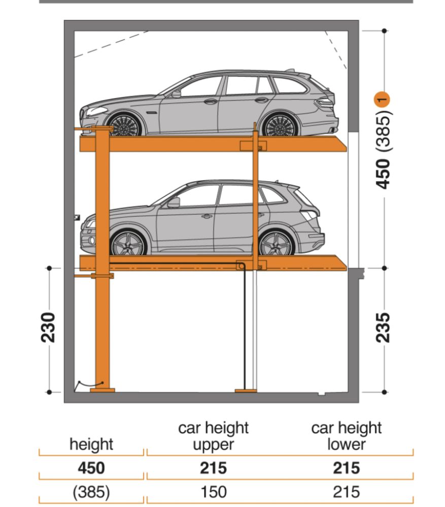 Platforma parkingowa KLAUS , garaż poziomowy