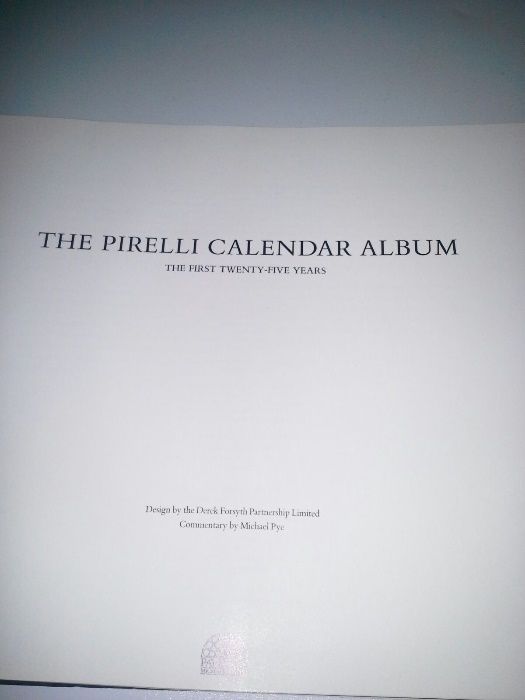 Album Pirelli Calendar Album - novo preço