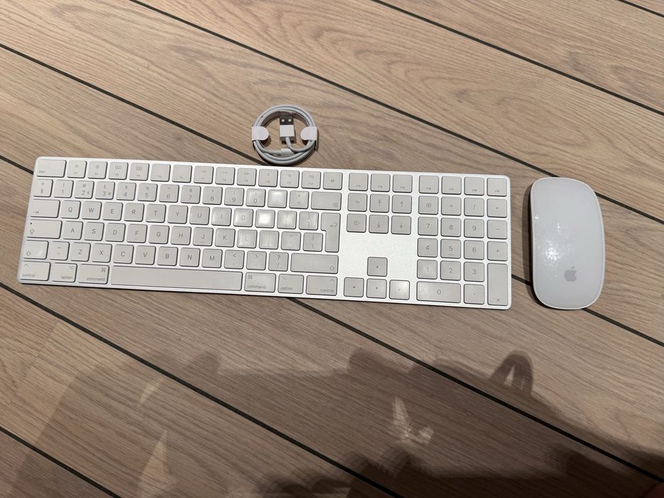 Apple Magic klawiatura i mysz z kabelkiem