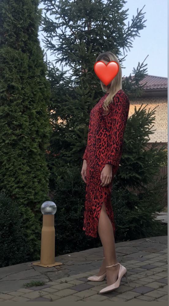 Сукня zara леопардовий принт